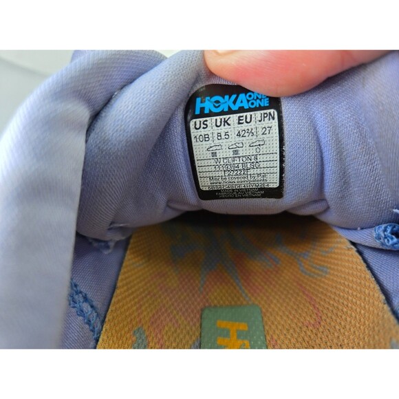 Hoka One One Clifton 8 Shoes Women's 10 B Purple Running Athletic Road Sneakers - Picture 8 of 8